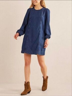 Boden Denim Mini Dress Size 12